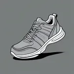 dark grey athletic sneakers image